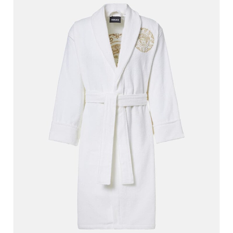 Versace Home Medusa Gala cotton and linen terry bathrobe 67982200