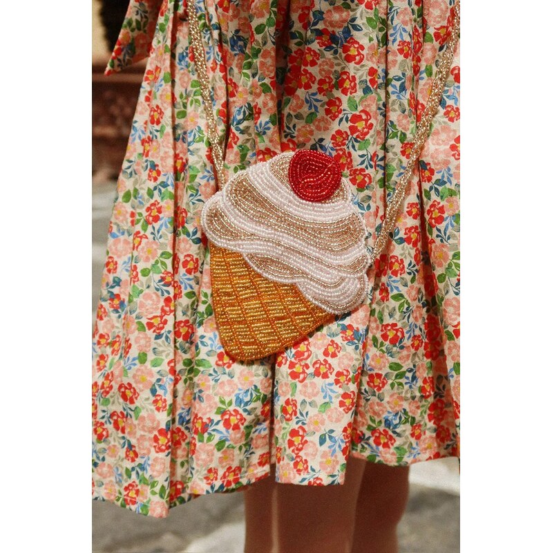 Detská kabelka Konges Sløjd BEADED ICE CREAM STRAP WALLET 67596061