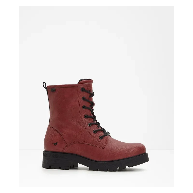 bonprix Šnurovacie čižmy Mustang, farba červená 65262970
