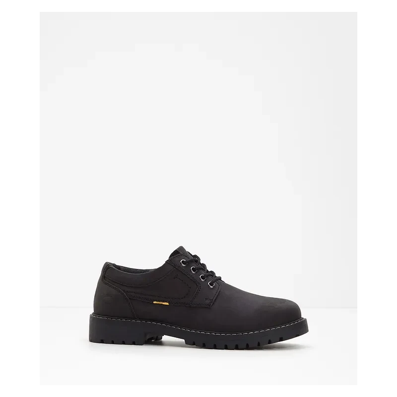 bonprix Šnurovacie kožené poltopánky Camel Active, farba čierna 65634400