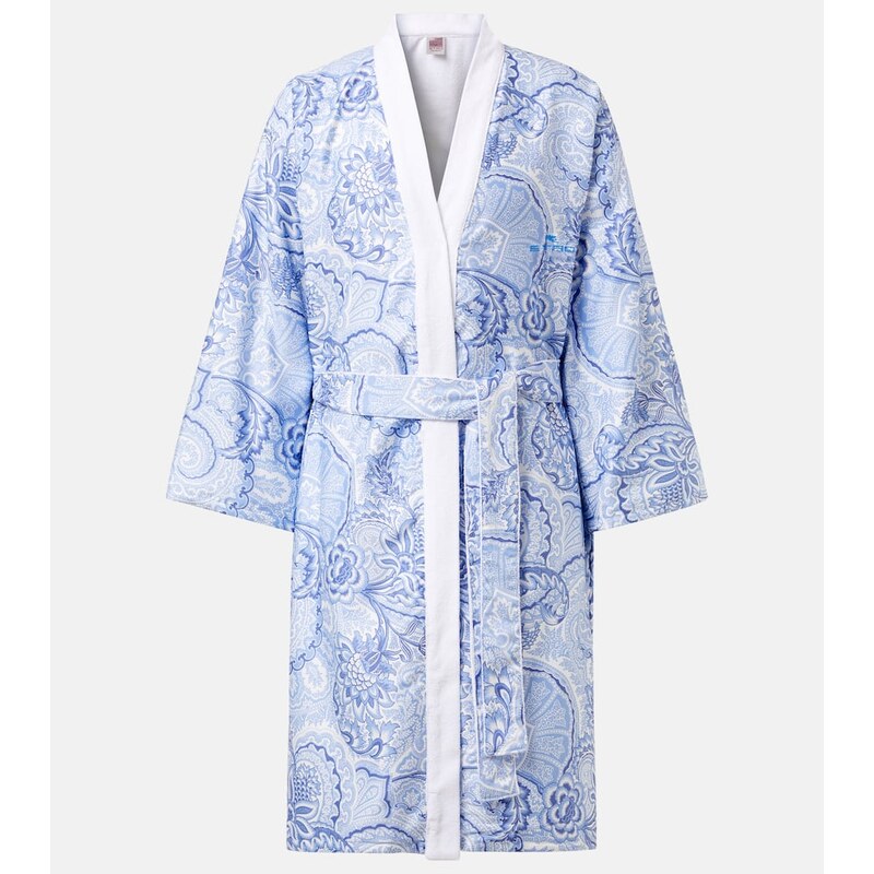 Etro Printed cotton bathrobe 68099880