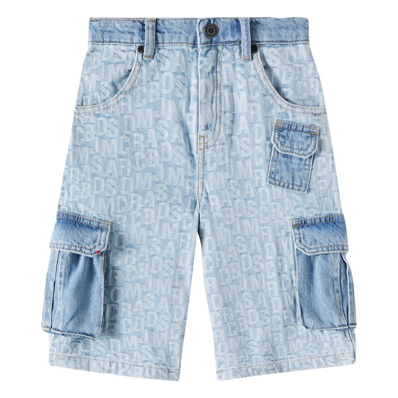 Marc Jacobs Kids Logo denim cargo shorts 68248707