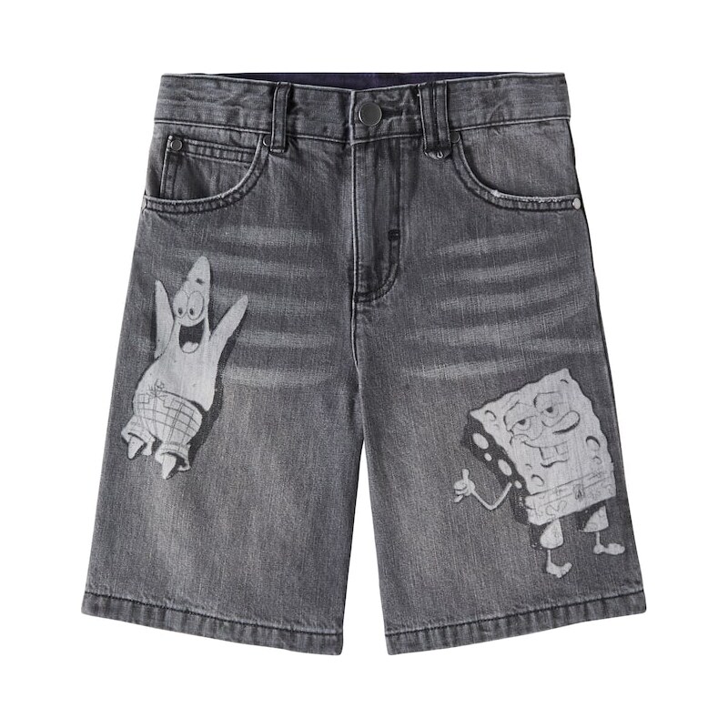 Stella McCartney Kids x SpongeBob printed denim shorts 68003312
