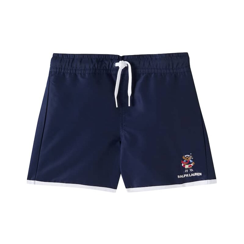 Polo Ralph Lauren Kids Polo Bear embroidered swim trunks 68065334