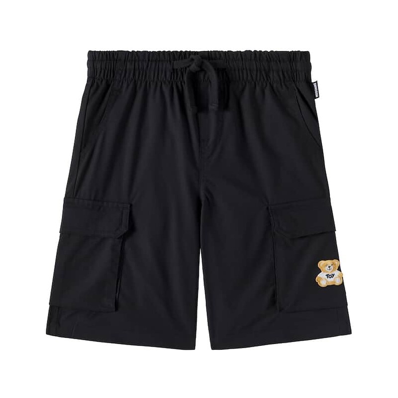 Moschino Kids Teddy Bear cotton-blend cargo shorts 68070648