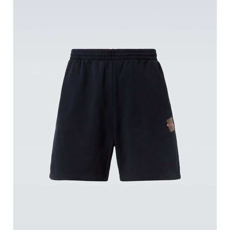 Balenciaga Logo cotton fleece shorts 68255156