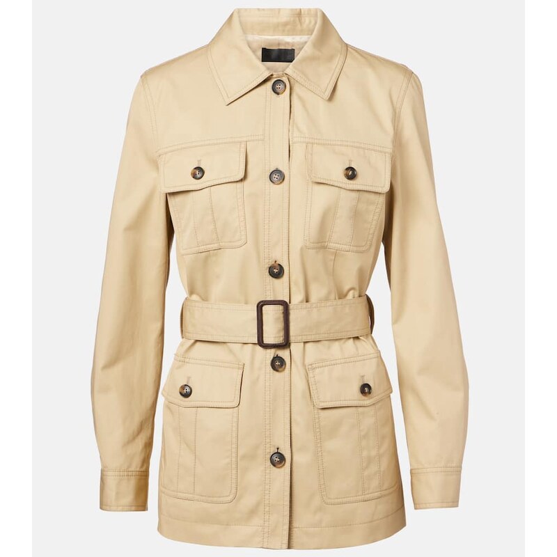 Nili Lotan Mila belted cotton jacket 68024081