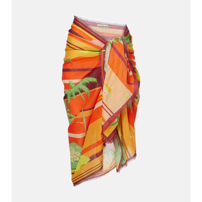 Alemais AlÃmais Palm Island cotton beach cover-up 68285669