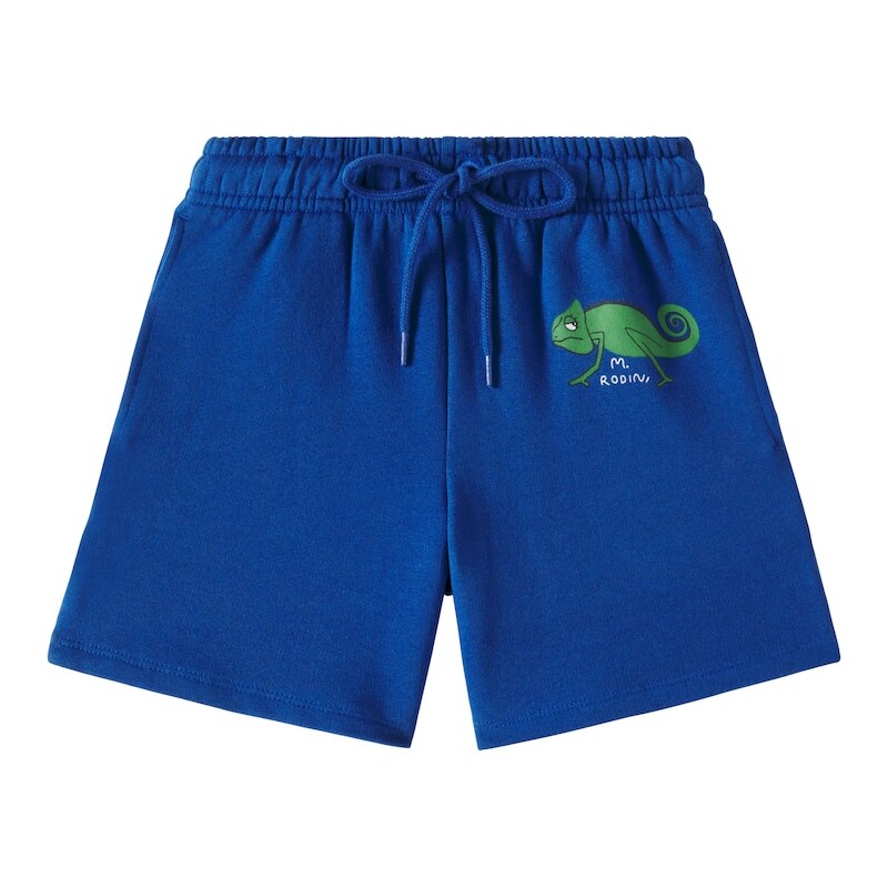 Mini Rodini Lizard printed cotton Bermuda shorts 67952023