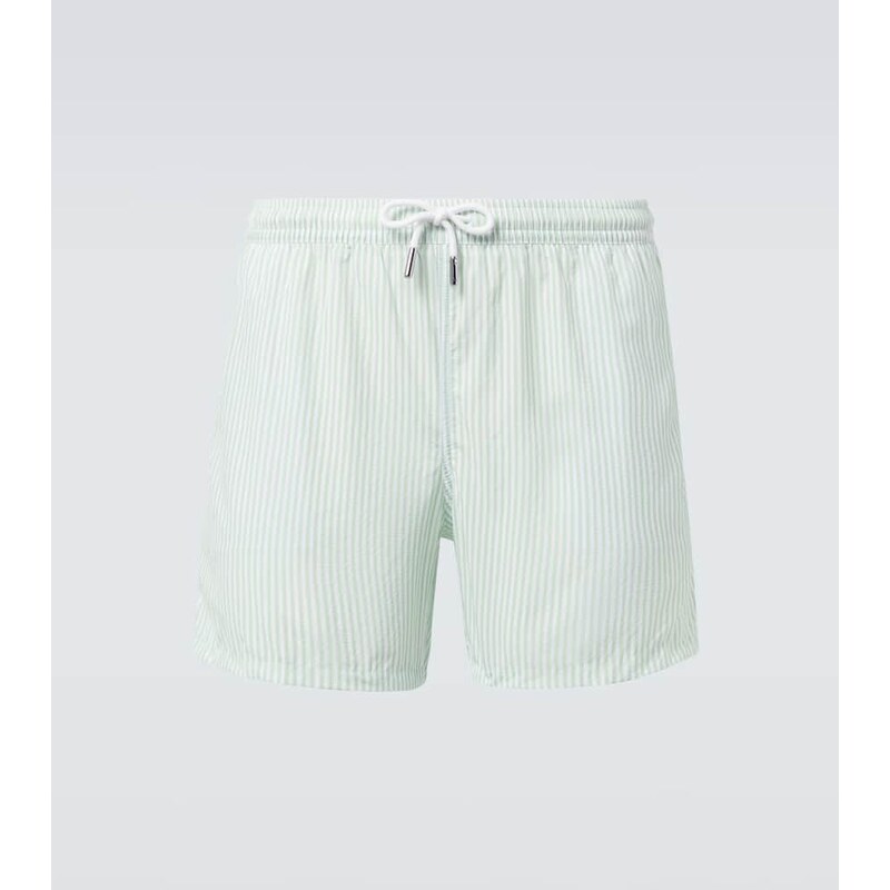 Thom Sweeney Striped swim trunks 68288233