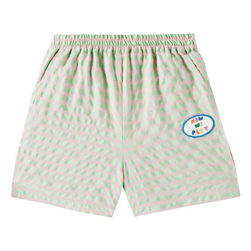 Jellymallow Play checked cotton-blend shorts 68290511