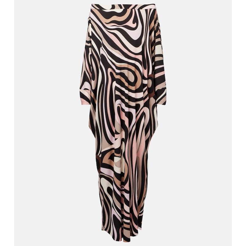 Pucci Marmo printed off-shoulder beach cover-up 68004478