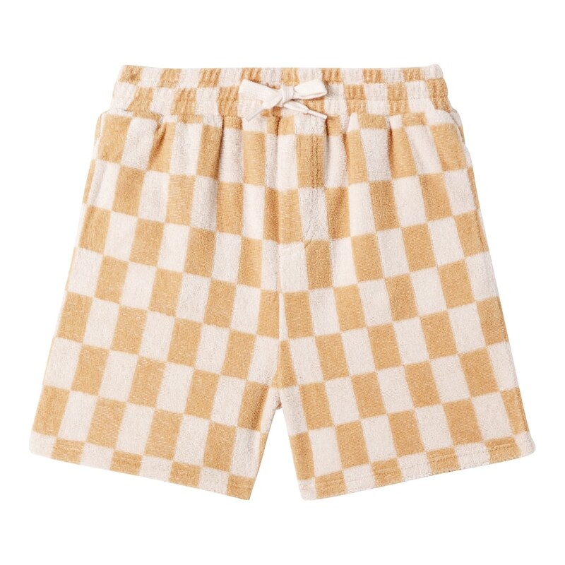 Rylee + Cru Checked cotton-blend jersey shorts 68138866