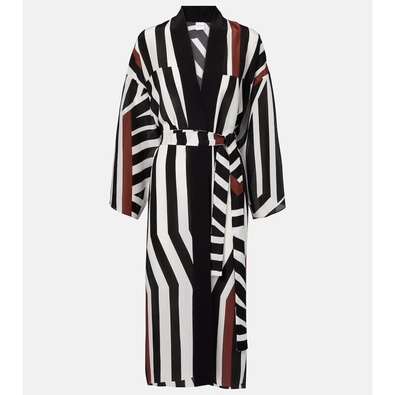 Max Mara Ovatte striped beach cover-up 68227979