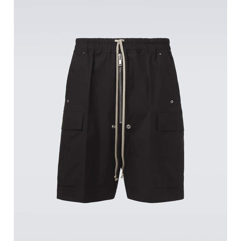 Rick Owens Cotton-blend poplin cargo shorts 68025936