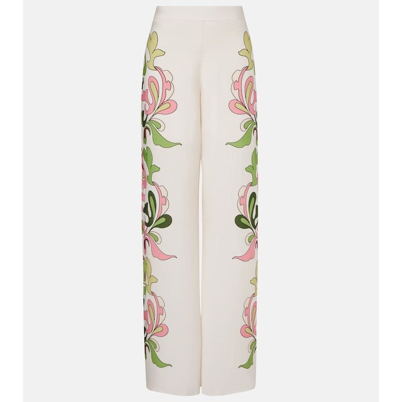 Adriana Degreas Inamorata printed high-rise wide-leg pants 68107240