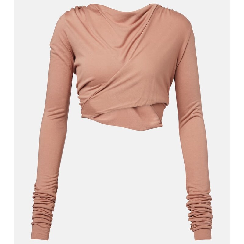 Rick Owens Jade jersey crop top 68305544