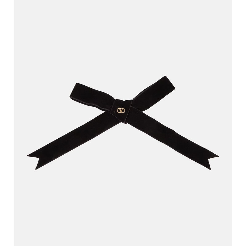 Valentino VLogo velvet hair clip 68284498