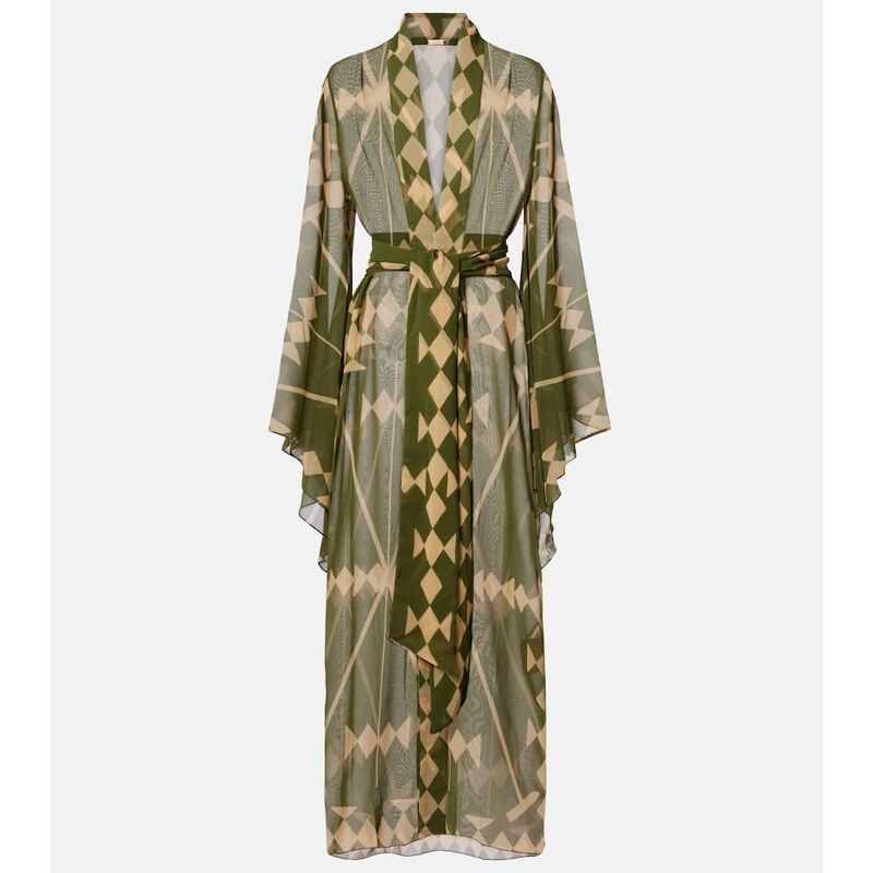 Johanna Ortiz Printed georgette beach cover-up 68093147