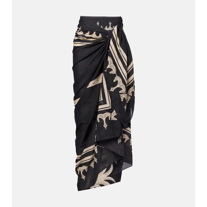 Johanna Ortiz Printed cotton beach cover-up 68104014