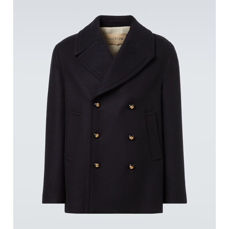 Valentino Double-breasted virgin wool jacket 68258399
