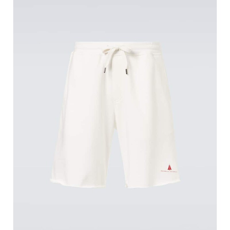 Brunello Cucinelli Cotton-blend jersey shorts 67941826