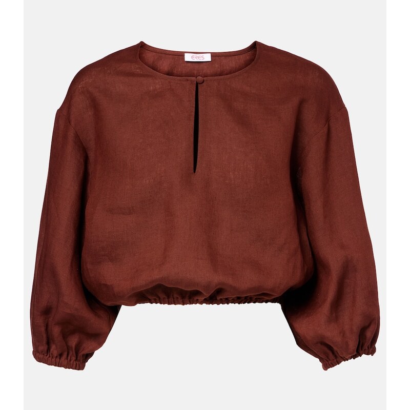 Eres Gracieux linen crop top 68003679