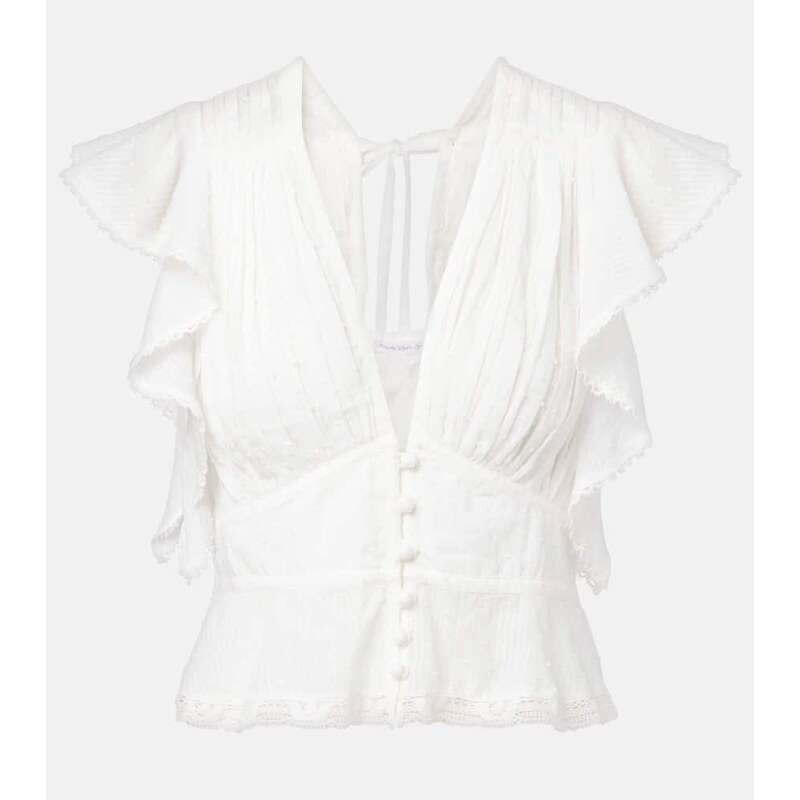 Poupette St Barth Romy cotton blouse 68156291