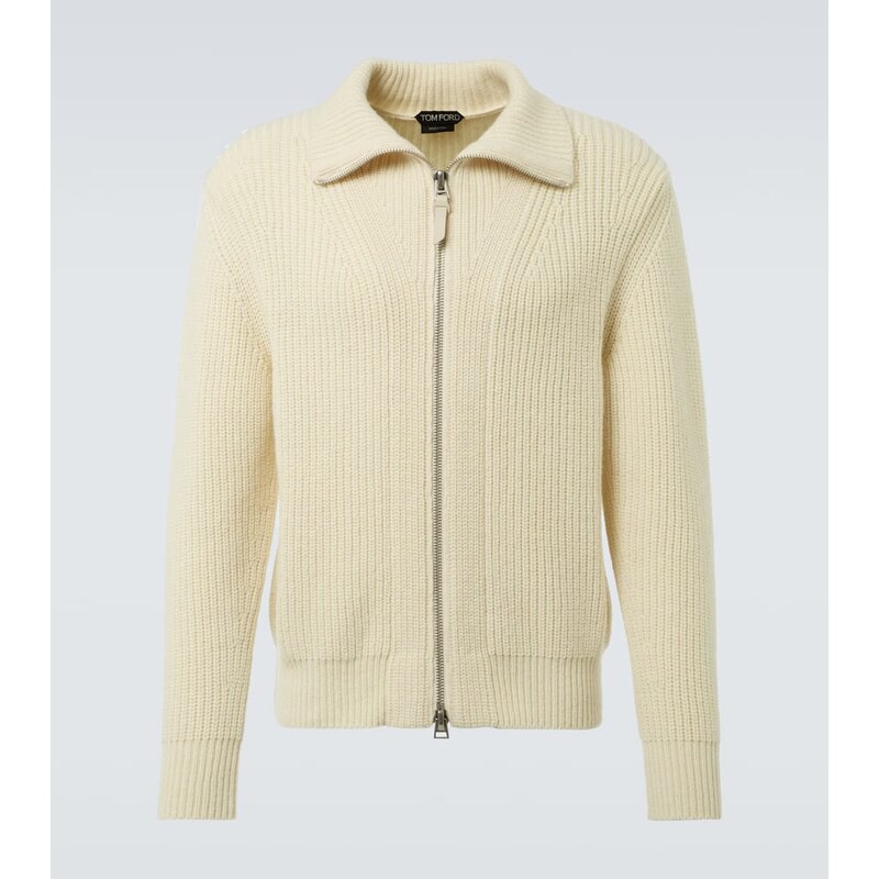Tom Ford Wool and mohair zip-up sweater 68290538