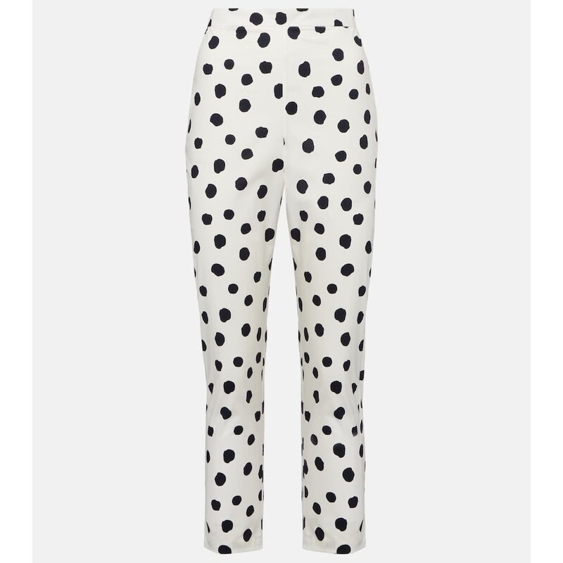 Adriana Degreas Cotton-blend capri pants 68408147