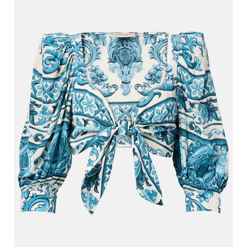 Adriana Degreas Printed crop top 68375835