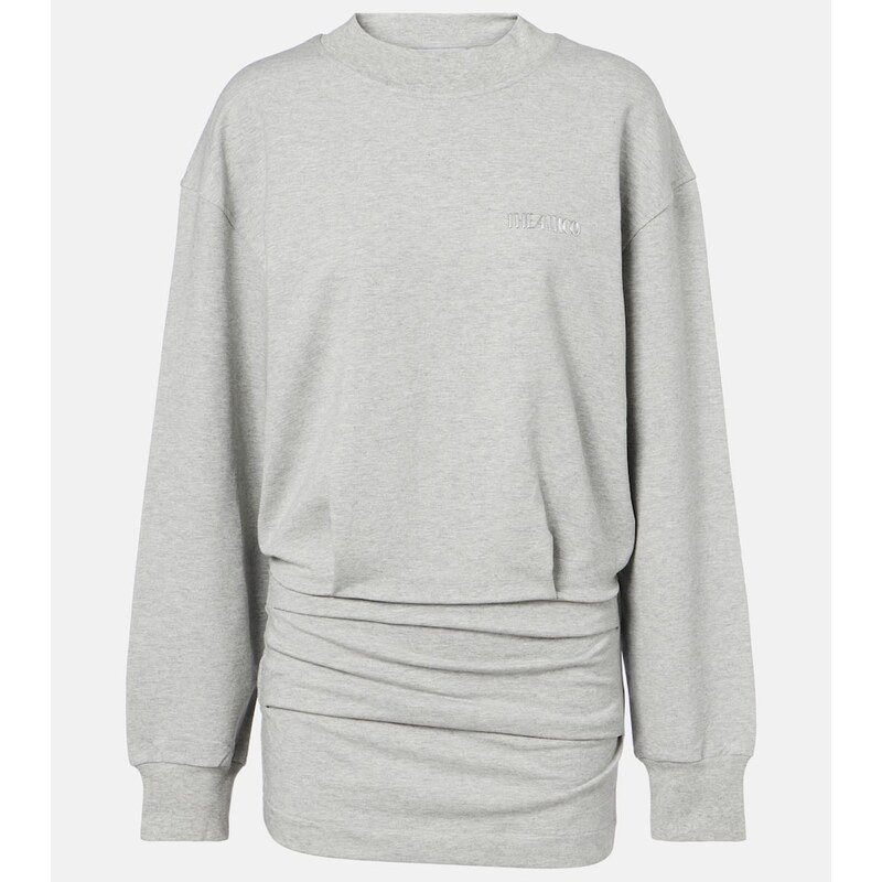 The Attico Cotton-blend jersey sweatshirt dress 67963829