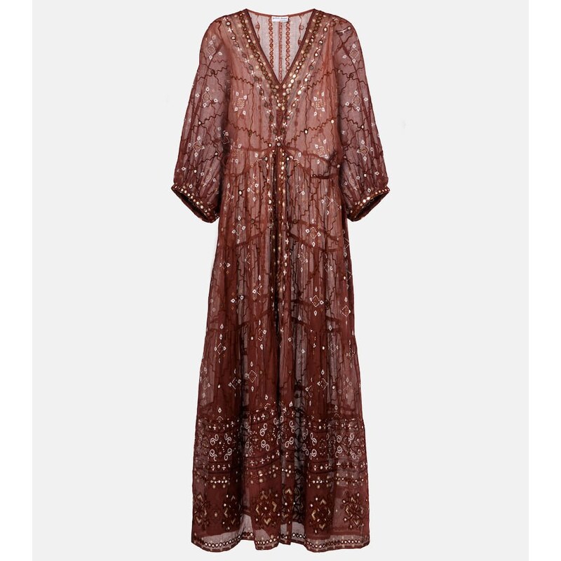 Juliet Dunn Printed cotton maxi dress 67962743