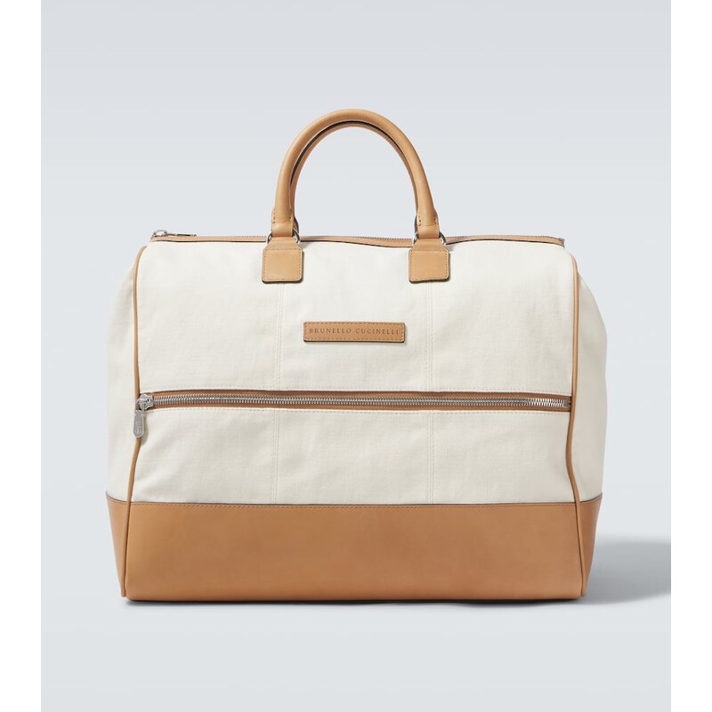 Brunello Cucinelli Boston Summer canvas duffel bag 68173715