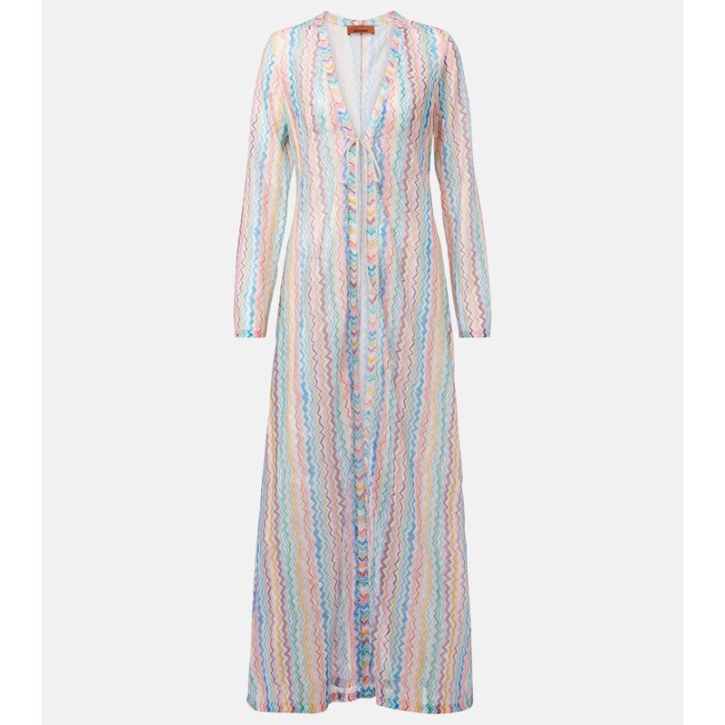 Missoni Zigzag semi-sheer beach cover-up 67993700