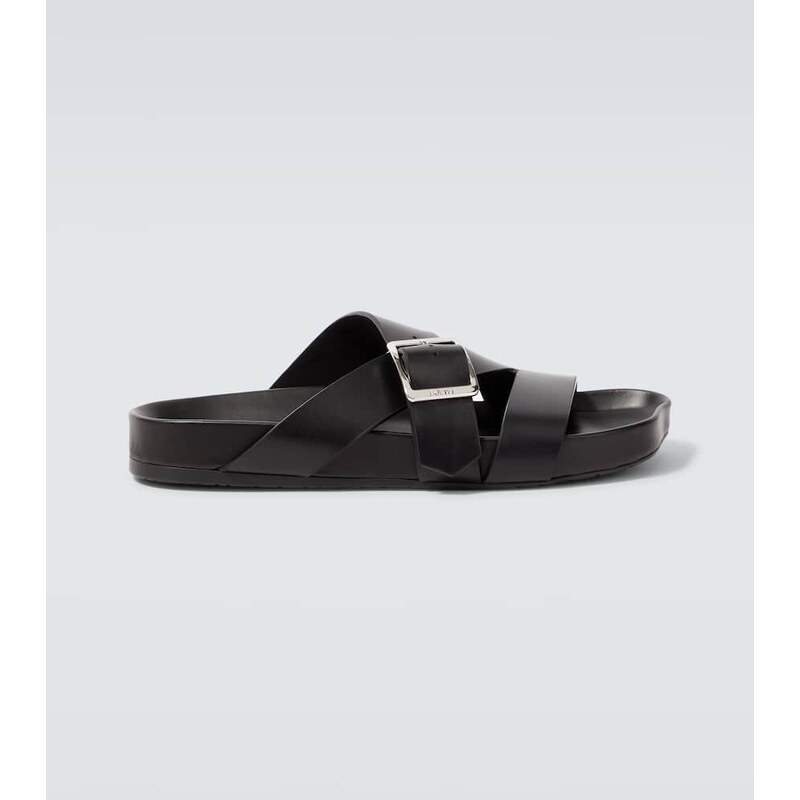 Loewe Paulas Ibiza Ease Buckle leather sandals 68290606
