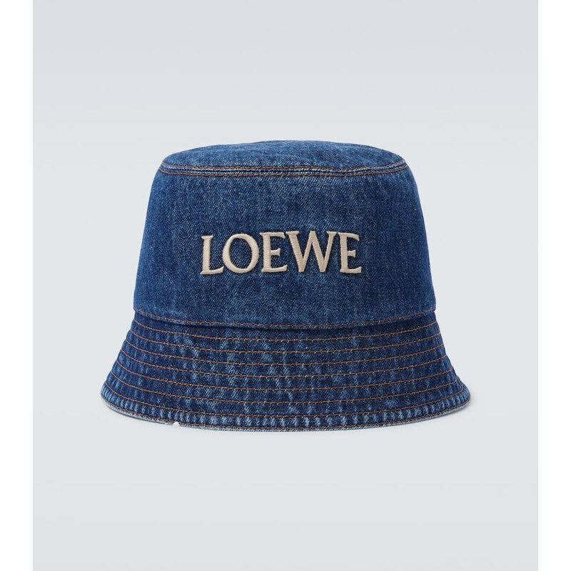 Loewe Logo denim bucket hat 67993747