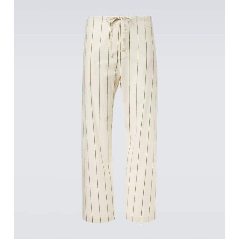 Bode Celery striped cotton pajama pants 68181442