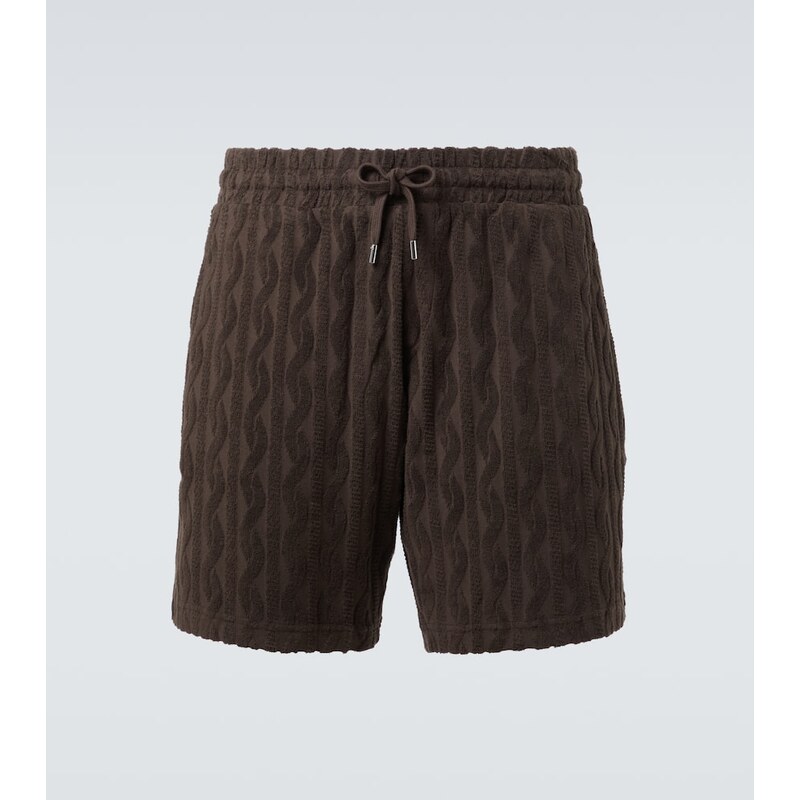 Frescobol Carioca Augusto cotton jacquard shorts 67952571