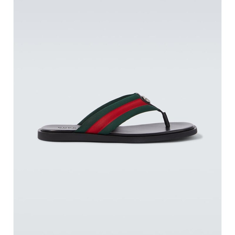 Gucci GG Web Stripe slides 68291811