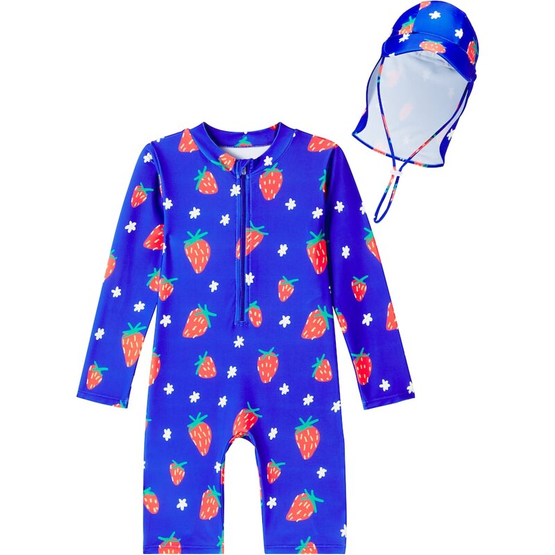 Jellymallow Strawberry printed swimsuit set 68202418