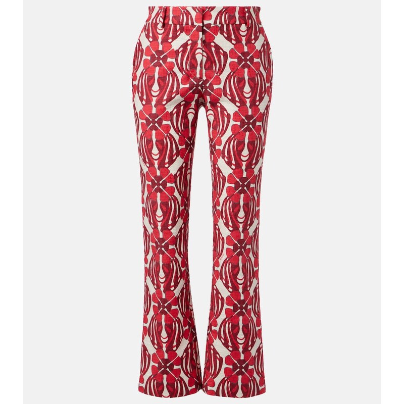 La DoubleJ 24/7 printed cotton straight pants 68015065