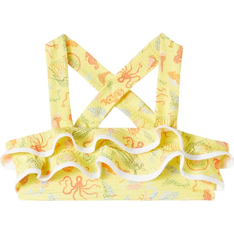 Marysia Bumby Bumby Aman printed ruffled bikini top 68082200