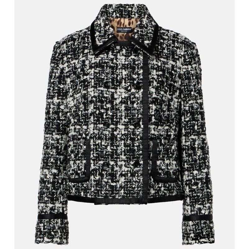 Dolce&Gabbana Checked double-breasted bouclÃ jacket 68004732