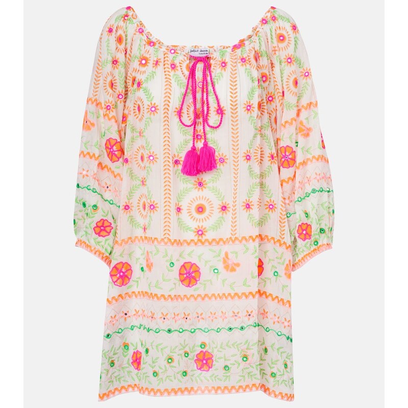 Juliet Dunn Printed cotton beach dress 68412476