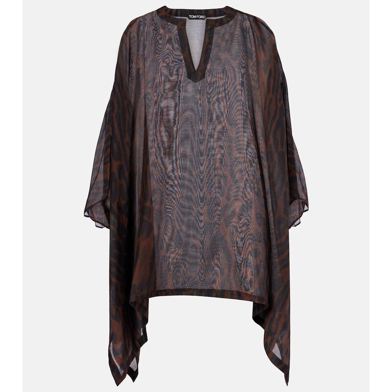 Tom Ford Leopard-print cotton and silk kaftan 68188750