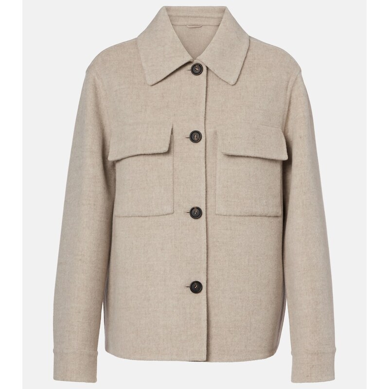 Brunello Cucinelli Wool and cashmere overshirt 68176301