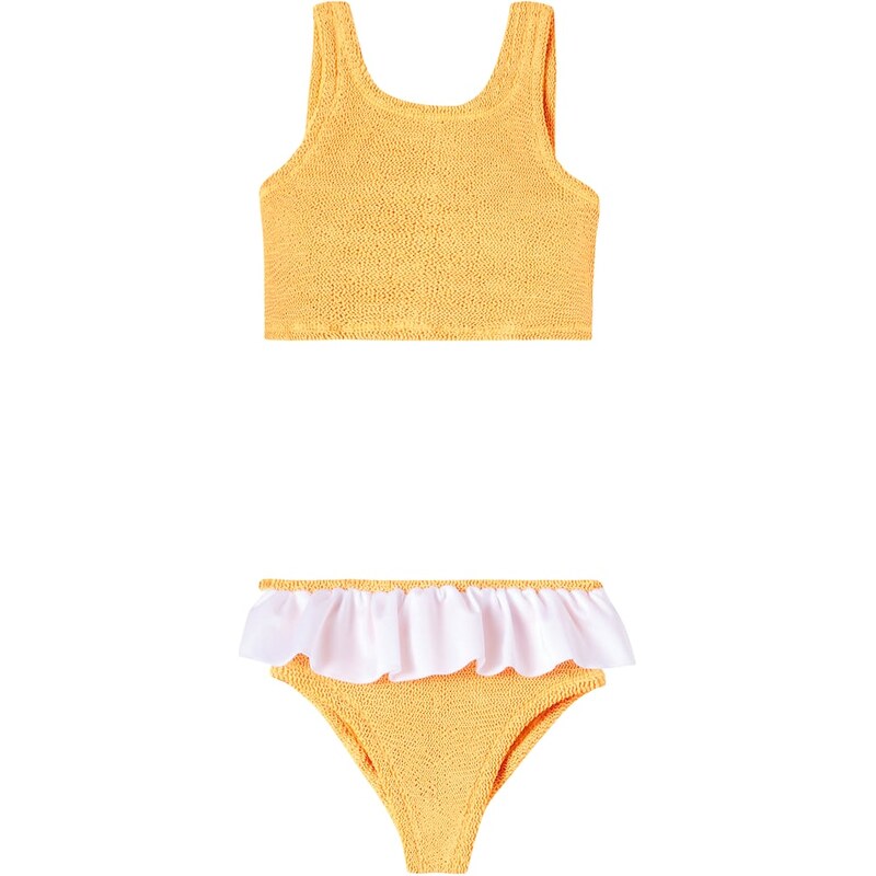 Hunza G Kids Olive ruffled bikini 68397058