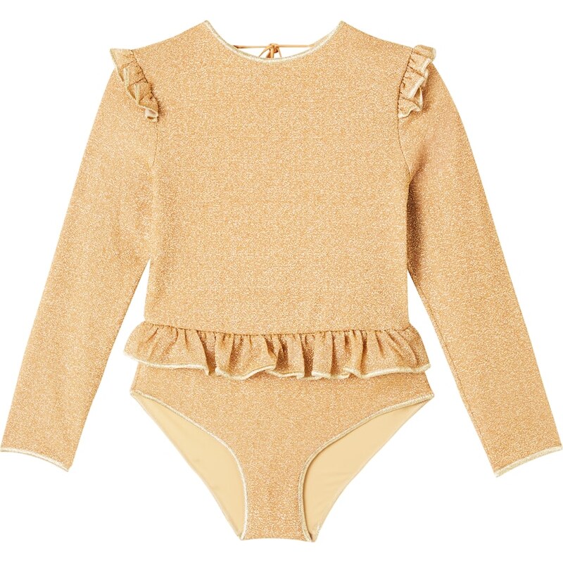 Oseree Kids OsÃree Kids Lumière ruffled rashguard swimsuit 68188801