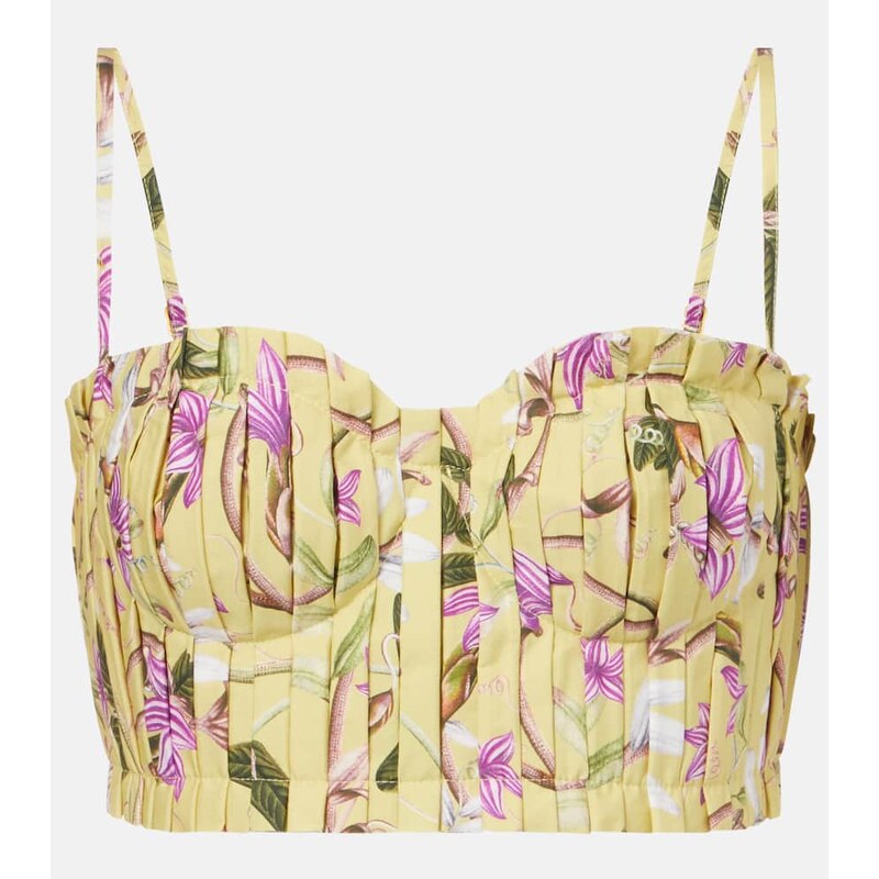 Agua by Agua Bendita Morgina floral cotton bustier 68004018